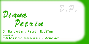 diana petrin business card